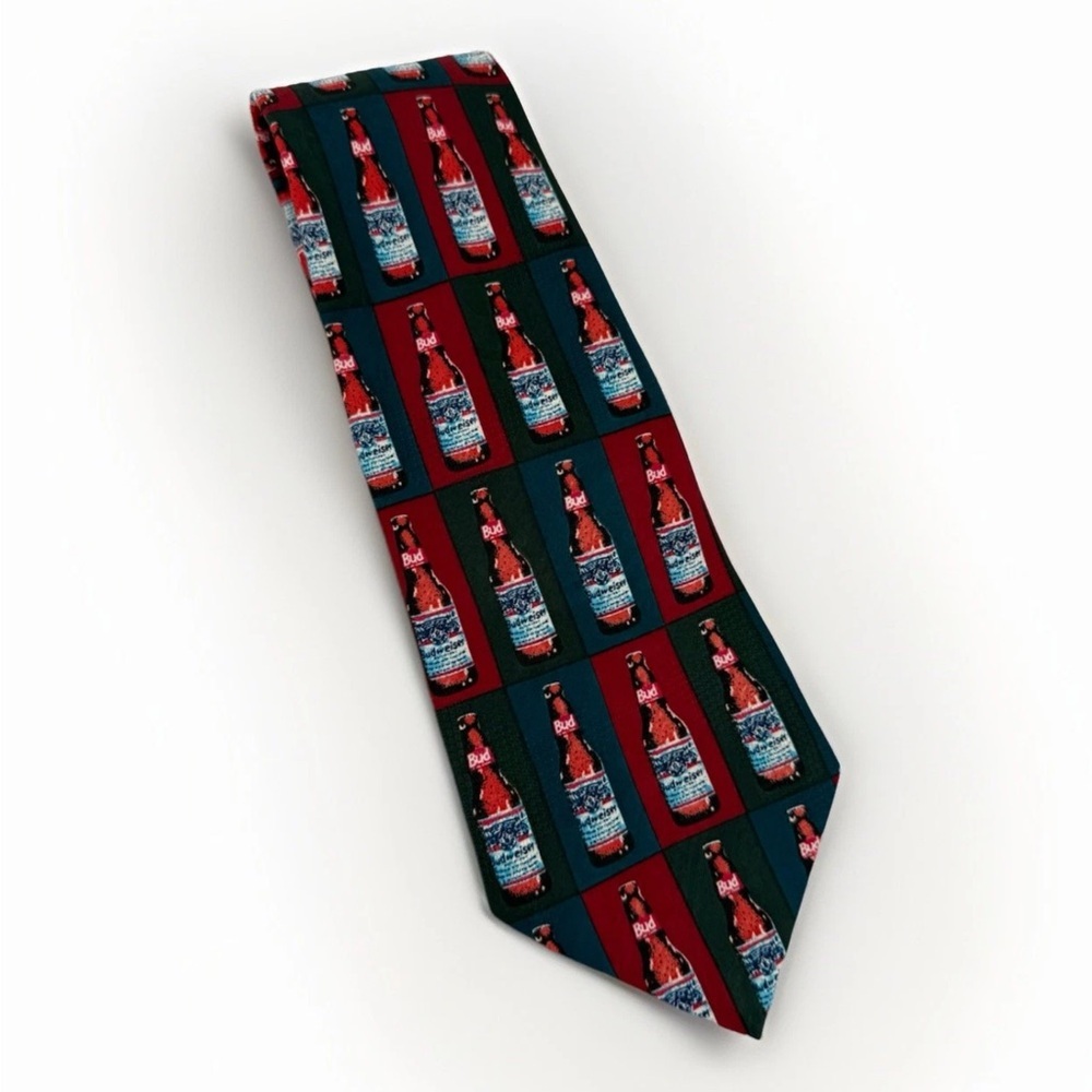 Budweiser Red and Green Tie